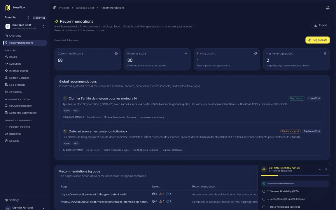 Recommandations