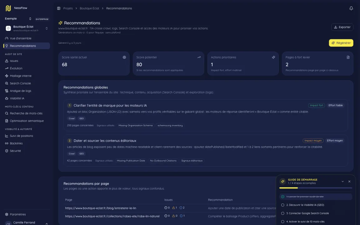 Recommandations
